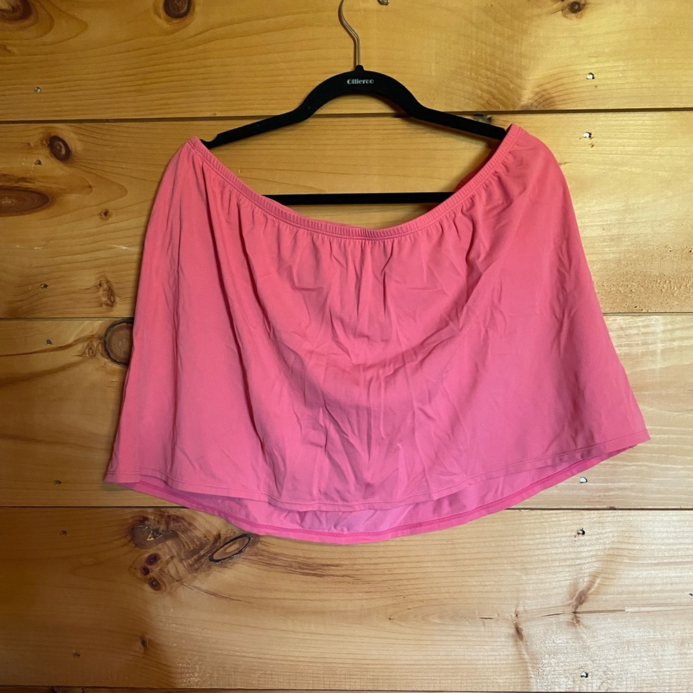 Lane Bryant Women’s Plus Size 20 2x Salmon Pink Swim Skirt Bottoms Only